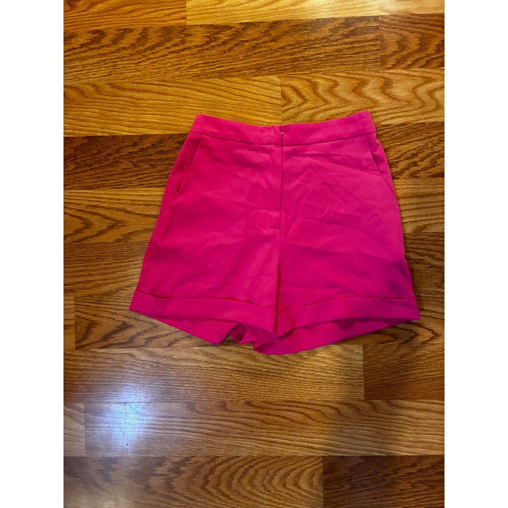 Blue B Collection Dressy High Rise Shorts Barbiecore Cuffed Small Pink